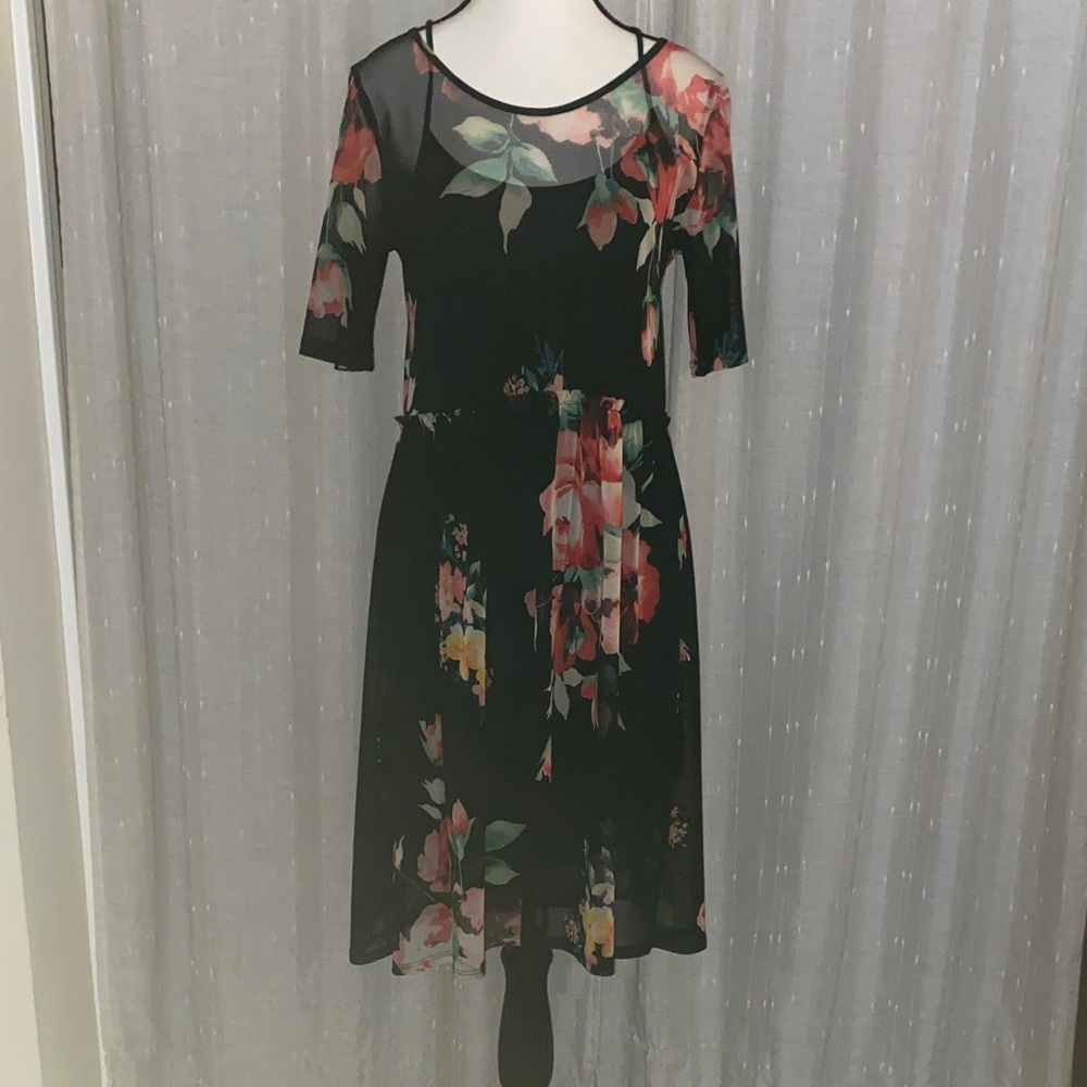 Potter's Pot Baby doll style, Floral Midi Dress